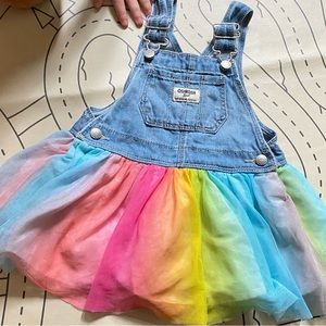 OshKosh | 24m Rainbow Tutu Coveralls